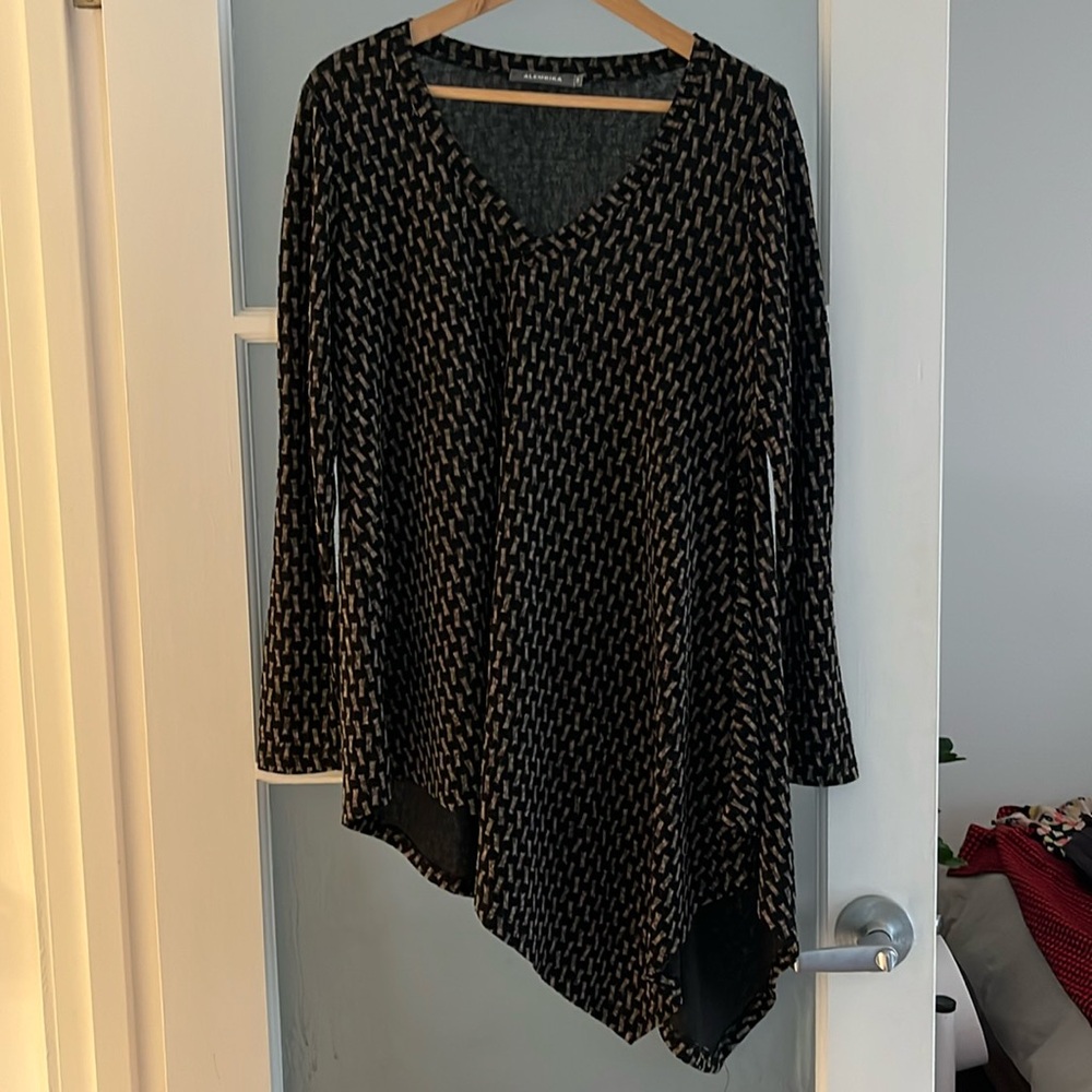 ALEMBIKA textured asymmetrical tunic dress *as is